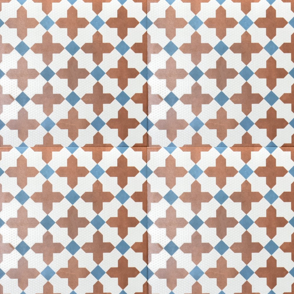 Retro Tik Brown (200 x 200, Subway) - 1
