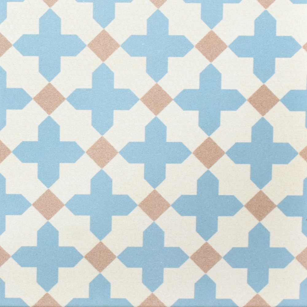 Retro Tik Cyan (200 x 200, Subway) - 1
