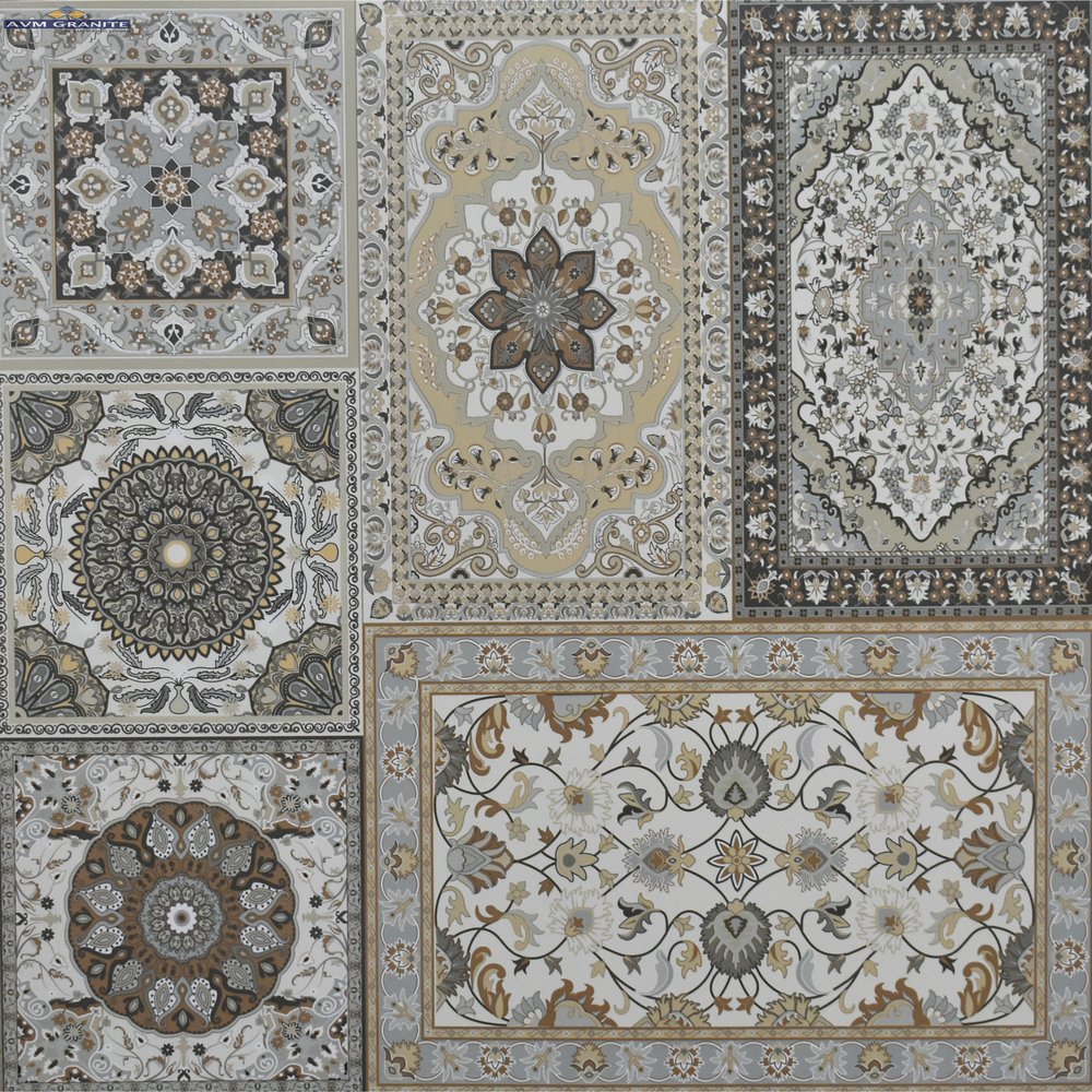 Persian Carpet Rustic Carving Decor (600 x 600, Duracon) - 1