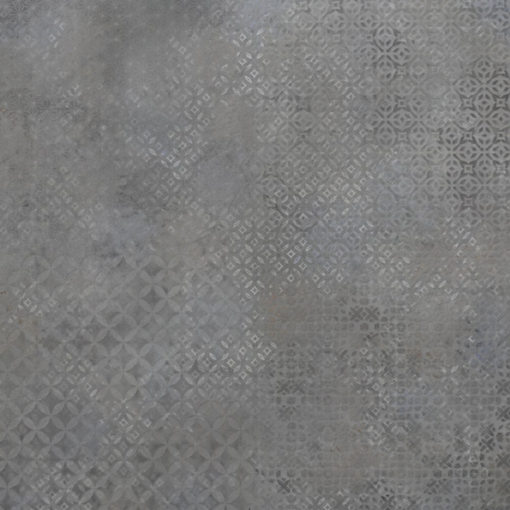 Cosmos Gris Glitter Rustic Carving Decor (600 x 600, Duracon) - 1