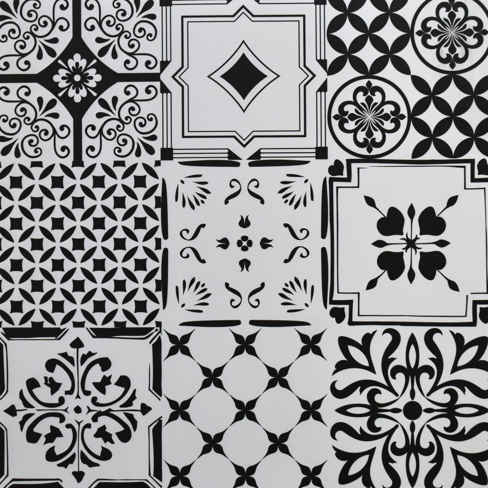 Stencil Vivid Rustic Decor (600 x 600, Duracon) - 1