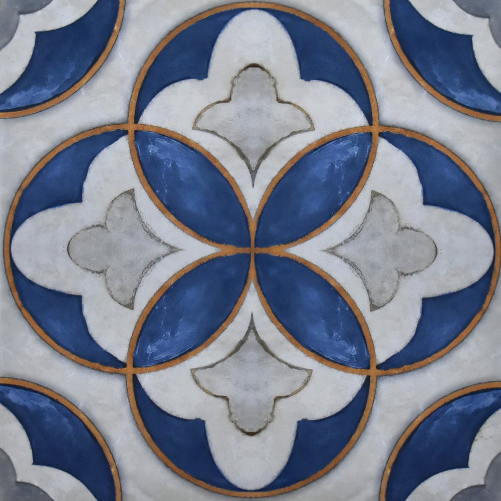 PRIME MO JASPED BLUE ( 600 x 600, Creanza ) - 1