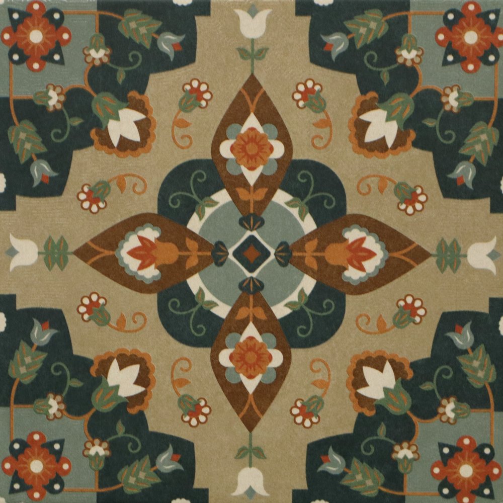 Levels Teal Decor 3004 C Digimatt Luster 8.5mm (200 x 200, Motto) - 1
