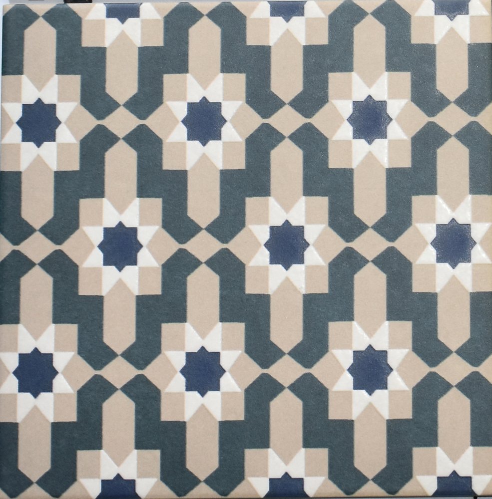 Levels Teal Decor 1052 Digimatt + Punch 8.5mm (200 x 200, Motto) - 1