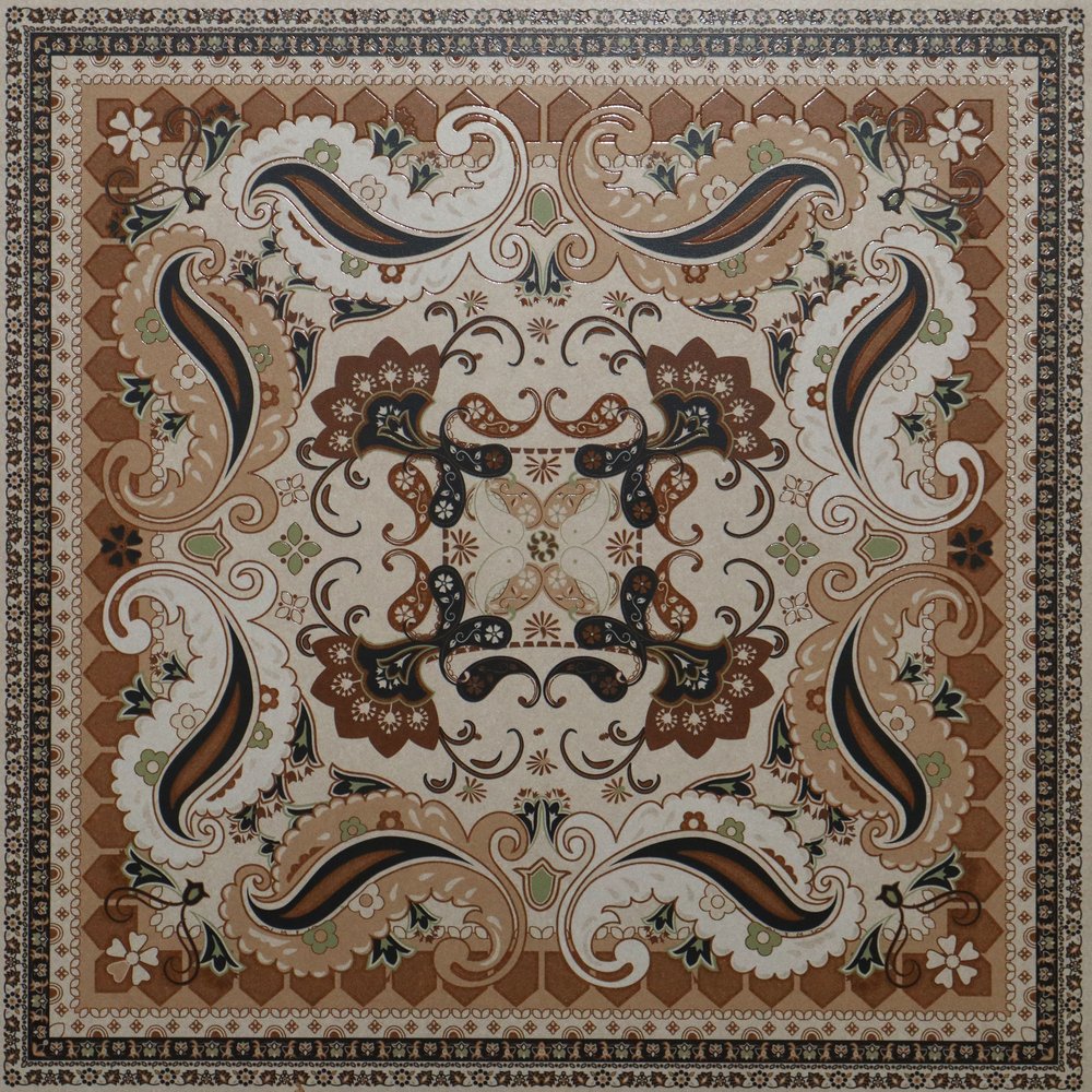 Persian Carpet Gliter Matt punch with carving (600 x 600, Exotica) - 1