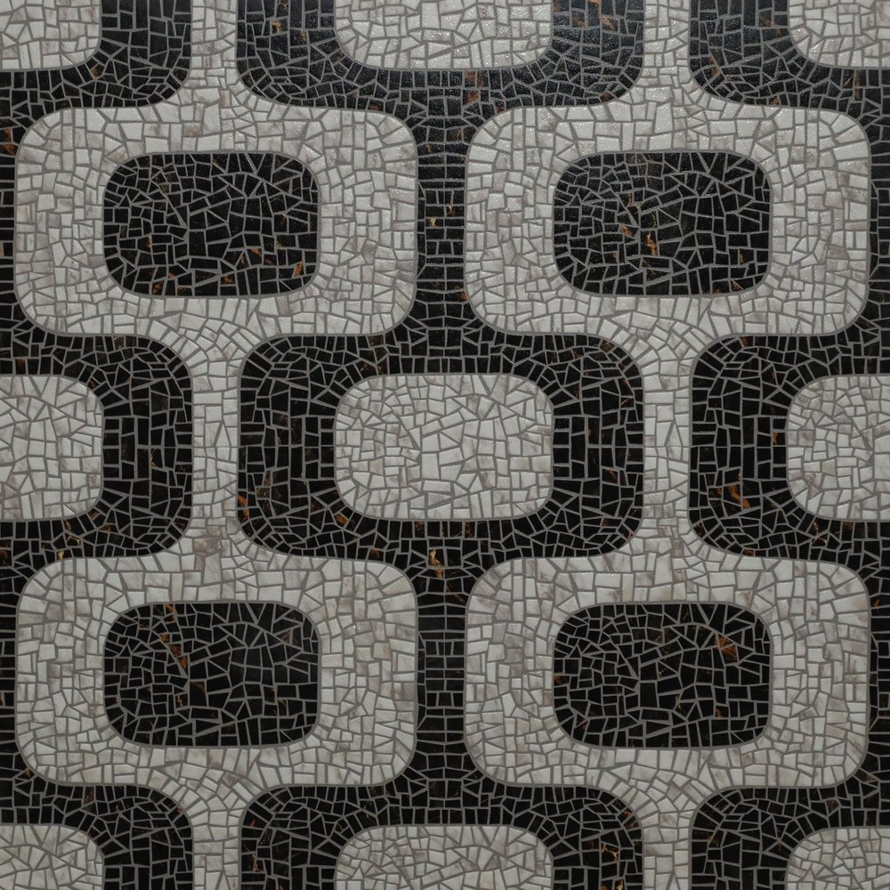 Ricardo Nero Glossy Matt with Glossy effect (600 x 600, Exotica) - 1