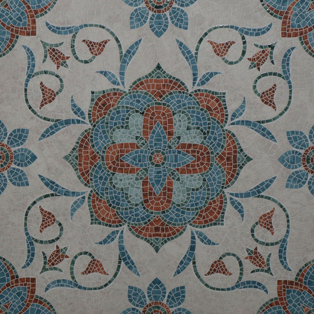 Seppi Blue G-634 Glossy Matt with Glossy effect (600 x 600, Exotica) - 1