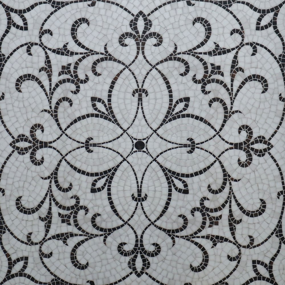 Chipza Black M-635 Matt Matt with Glossy effect (600 x 600, Exotica) - 1