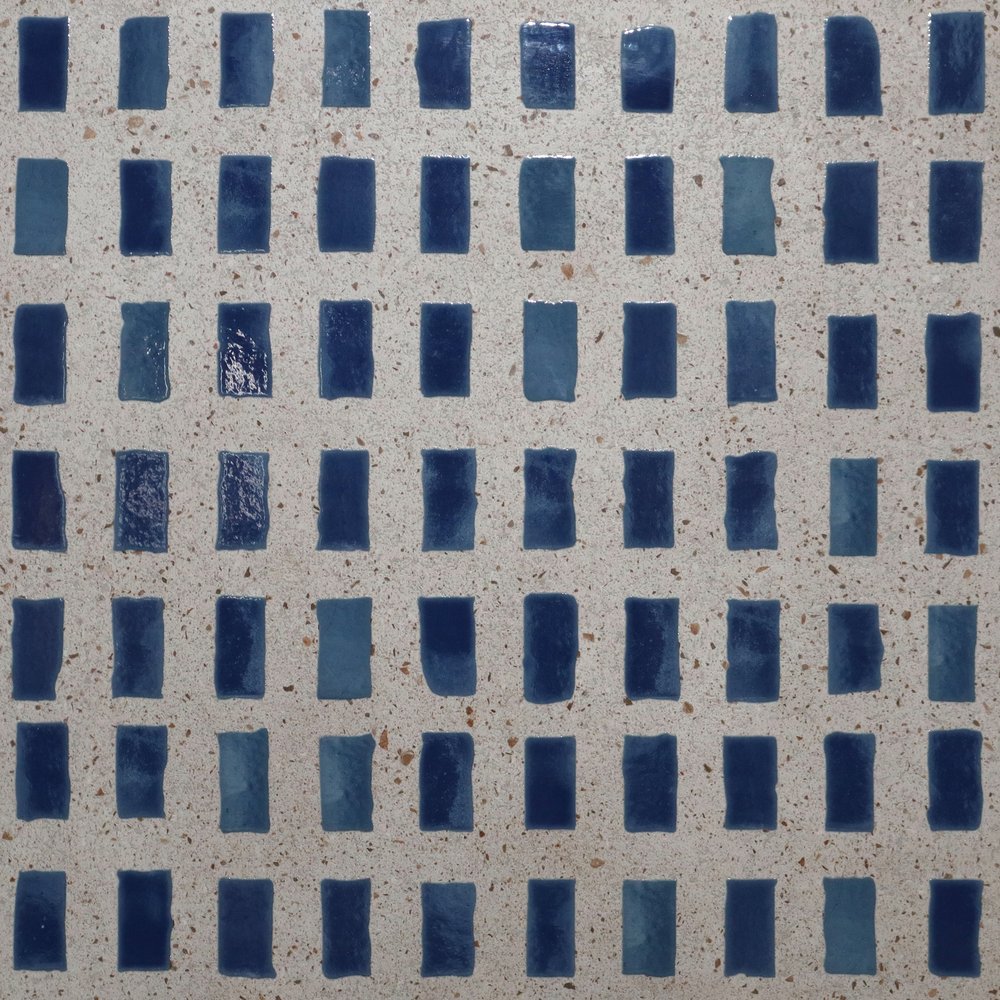 Concrete Blue G-634 Glossy Matt with Glossy effect (600 x 600, Exotica) - 1