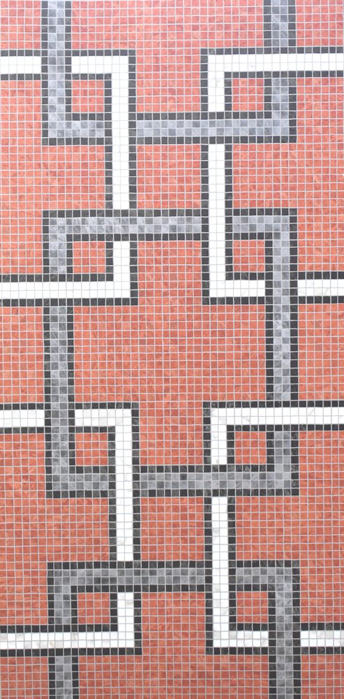 Mozilla Mosaic Red Decor 03 Matt Granula Carving (600 x 1200, Itaca) - 1