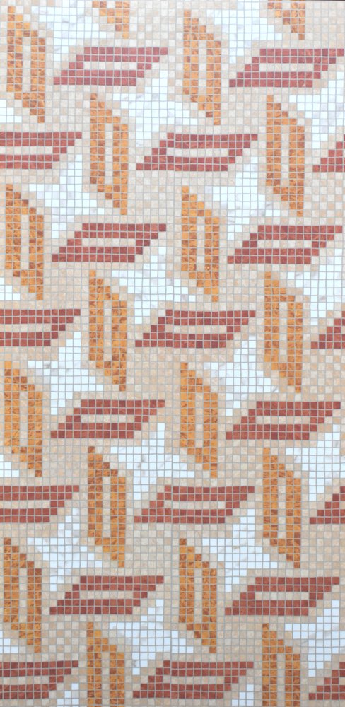 Mozilla Mosaic Red Decor 04 Matt Granula Carving (600 x 1200, Itaca) - 1