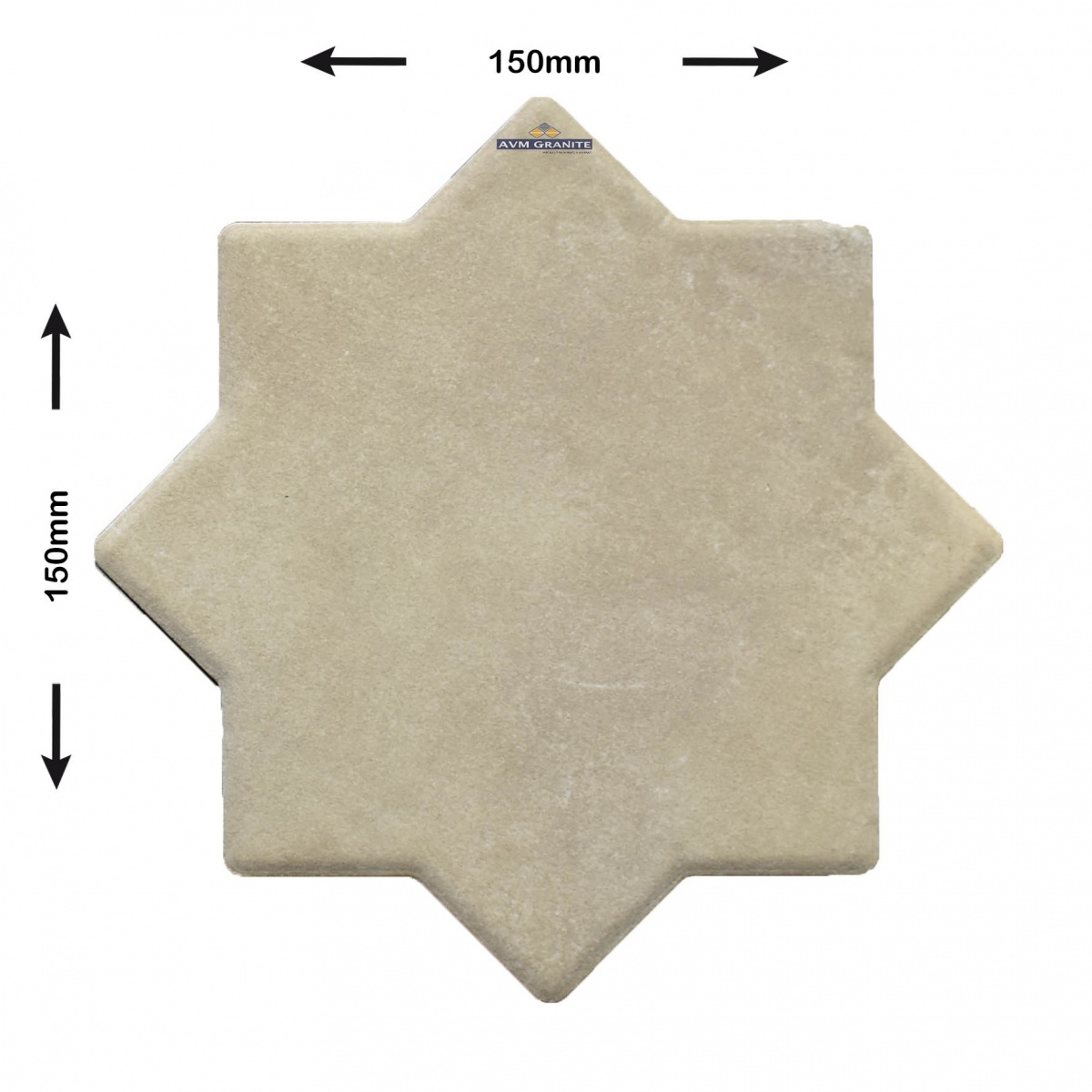 Star Concrete Mist Matt (150 x 150 57% Star 43%Cross Ratio, Icon) - 4