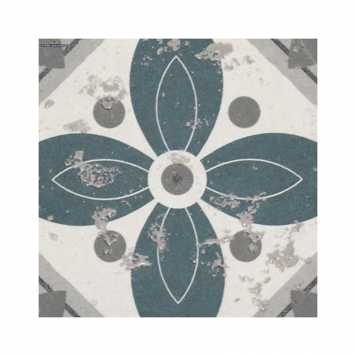 Levels Dusty Blue Decor 1045 Digimatt + Punch 8.5mm (200 x 200, Motto) - 1