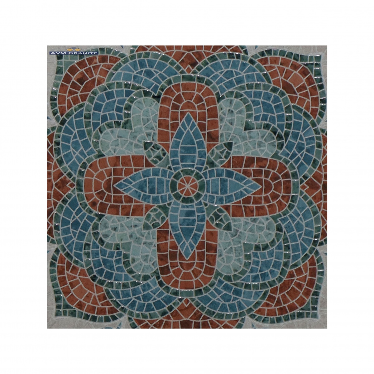 Seppi Blue G-634 Glossy Matt with Glossy effect (600 x 600, Exotica) - 2