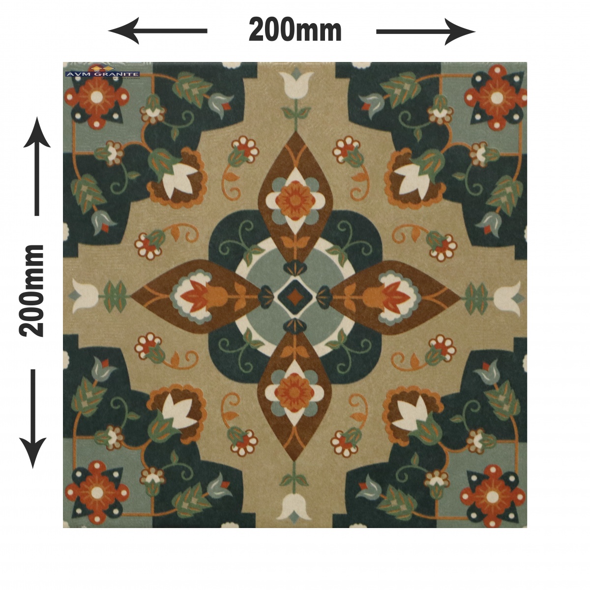Levels Teal Decor 3004 C Digimatt Luster 8.5mm (200 x 200, Motto) - 4