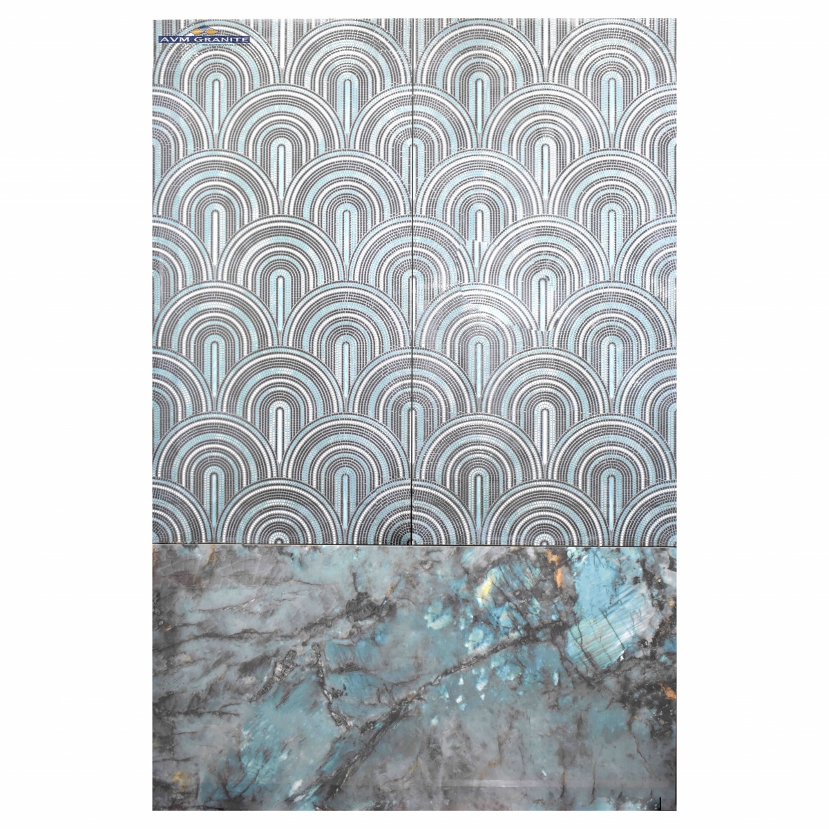 Falconer Aqua Decor 2 Glossy + Carving (600 x 1200, Itaca) - 2