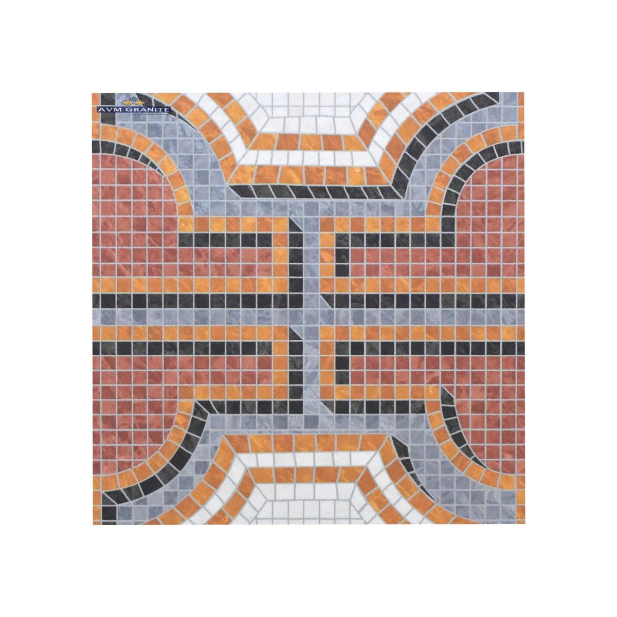 Mozilla Mosaic Red Decor 05 Matt Granula Carving (600 x 1200, Itaca) - 2