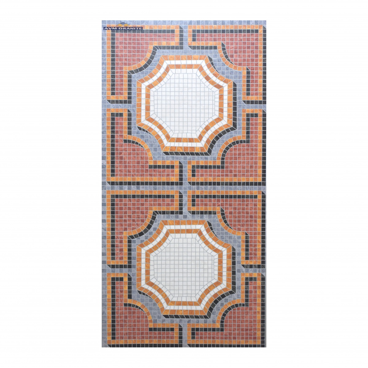 Mozilla Mosaic Red Decor 05 Matt Granula Carving (600 x 1200, Itaca) - 6