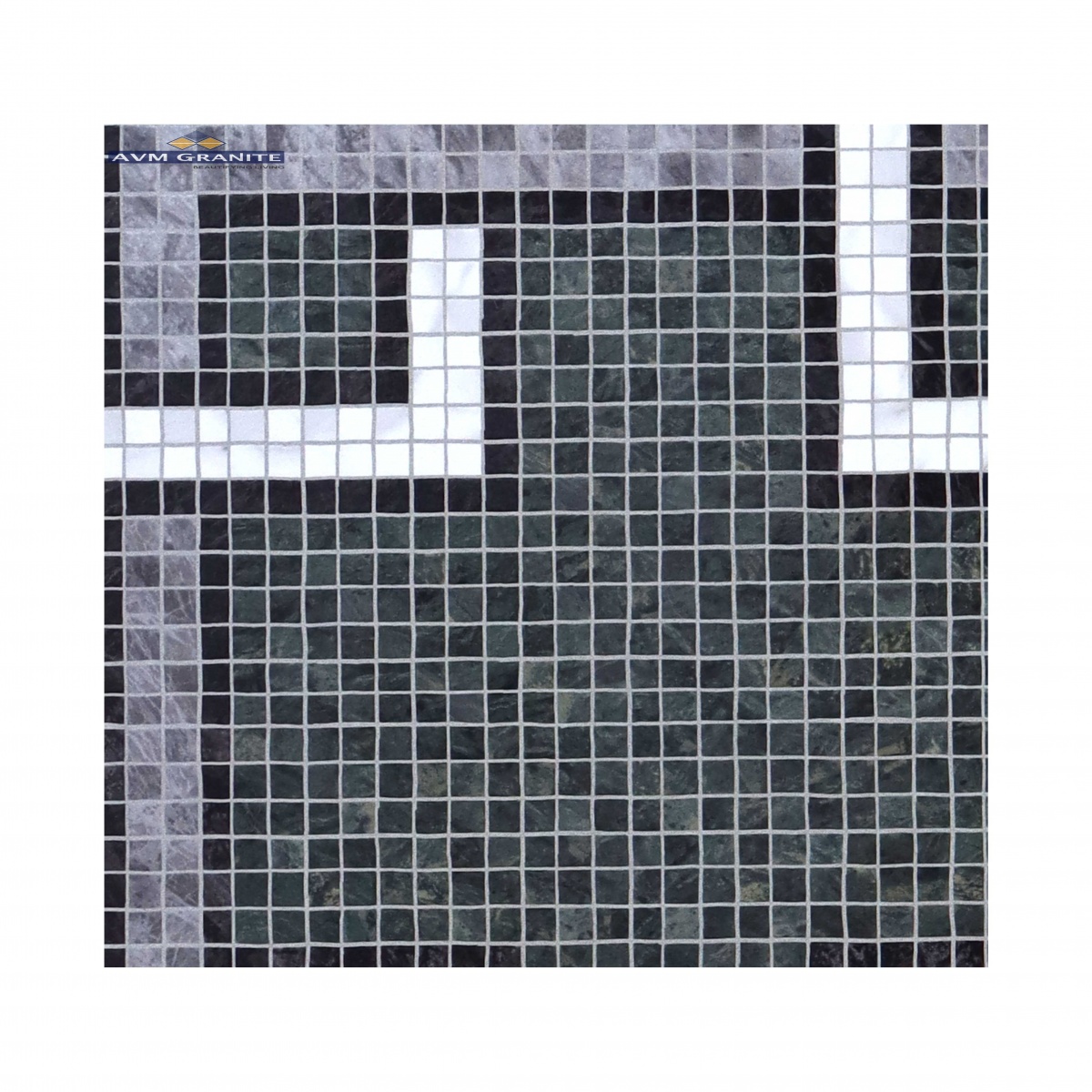 Mozilla Mosaic Green Decor 03 Matt Carving (600 x 1200, Itaca) - 2