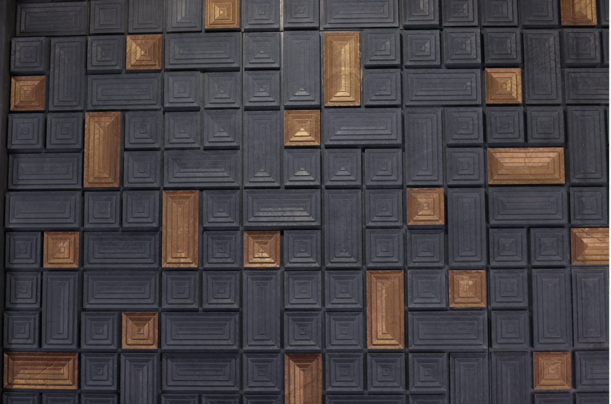 Retro Cube Dusky Black ( 200 X 200, Colorstone) - 1