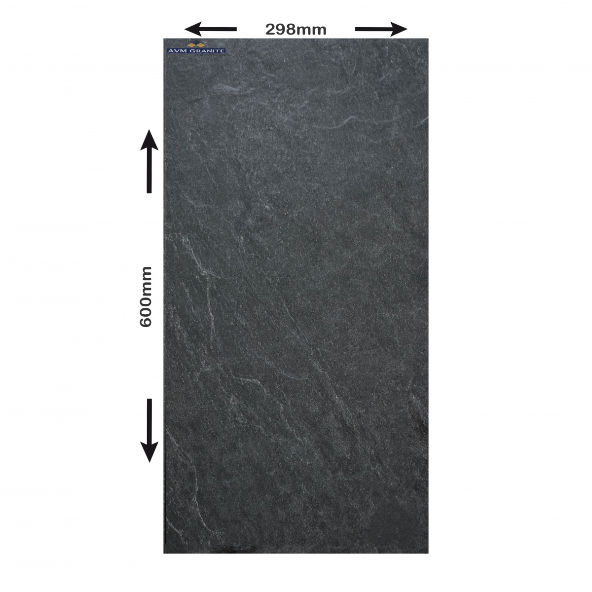 Rivera Nero Rustic Matt 12mm (600 x 298, Duracon) - 4
