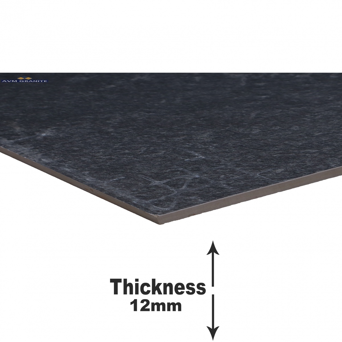 Brasilian Nero Matt Punch 12mm (600 x 600, 12mm, Itaca) - 3