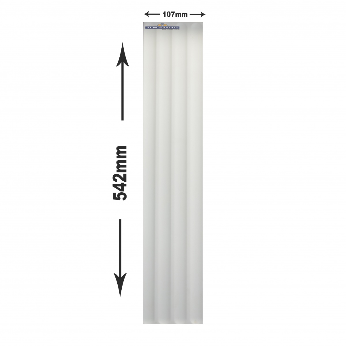 Plinto Out White Matt (107 x 542, Milagro) - 4
