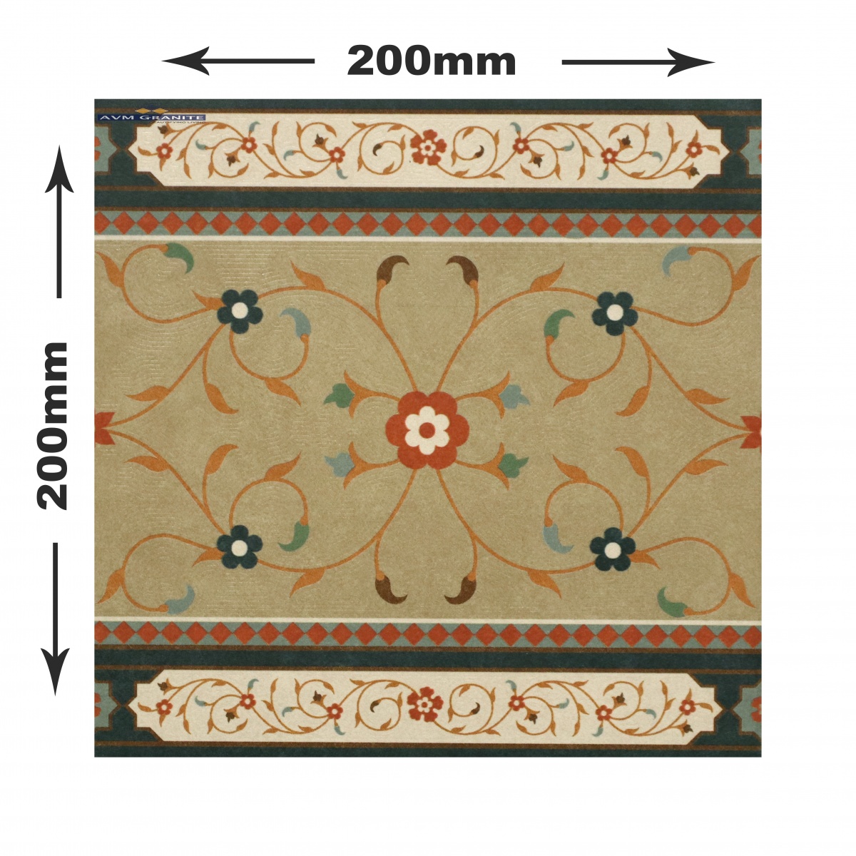 Levels Teal Decor 3004 B Digimatt Luster 8.5mm (200 x 200, Motto) - 4