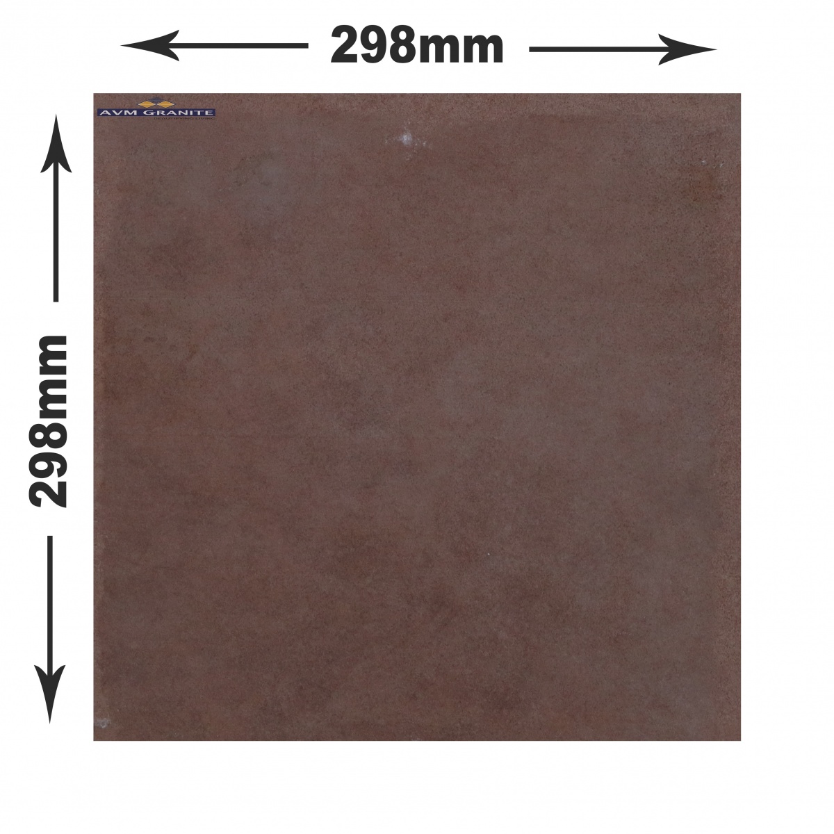 Ruby Brown Decor 01 Matt Punch 12mm (298 x 298, 12mm, Itaca) - 4