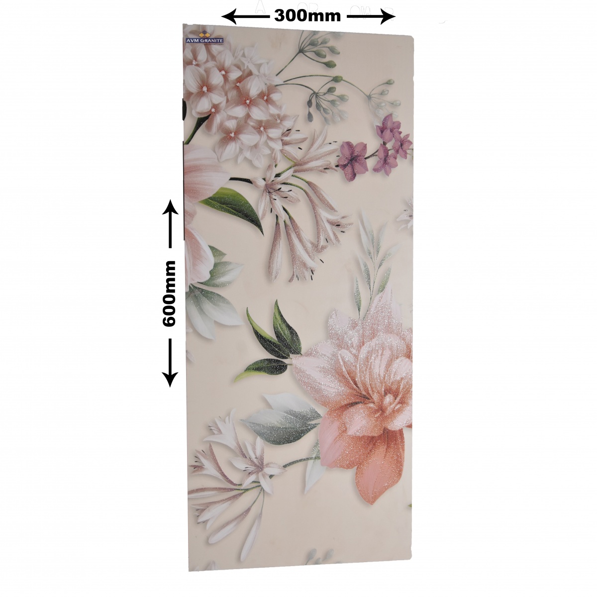 Mandavi Royal Ivory Flower Matt B (300 x 600, Itaca) - 3