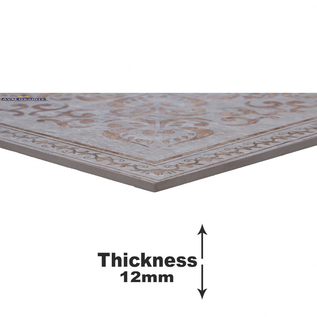 Leon Brown Decor 02 Matt Punch 12mm (298 x 298, 12mm, Itaca) - 3