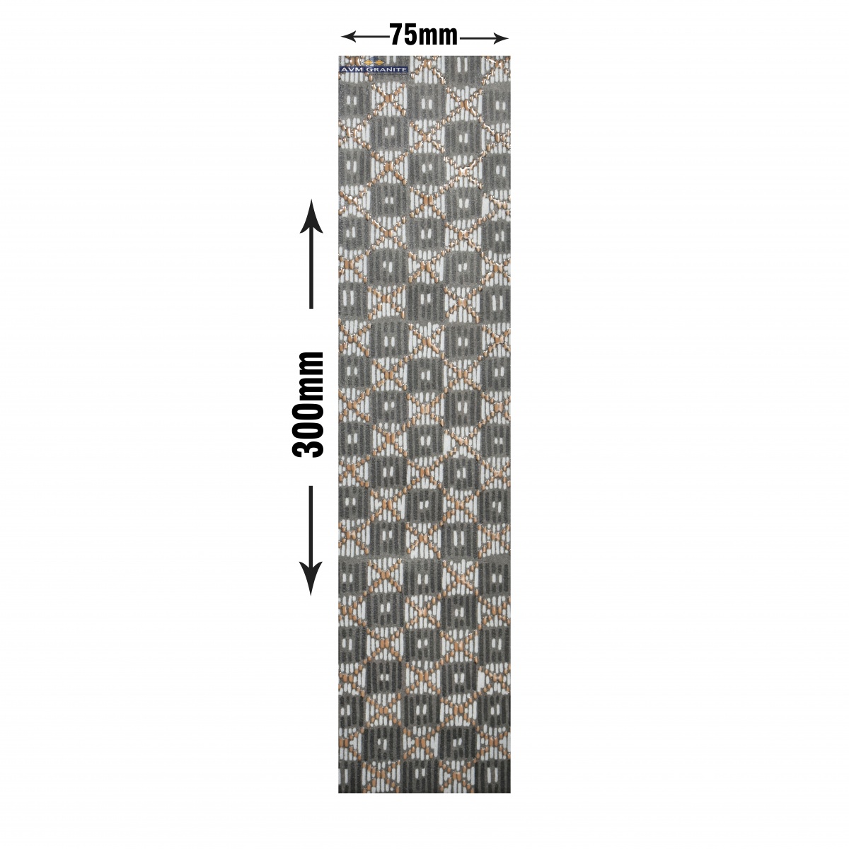 Levels Dimgray Decor 1 Digimatt + Glossy Granula + Punch 8.5mm (75 x 300, Motto) - 3