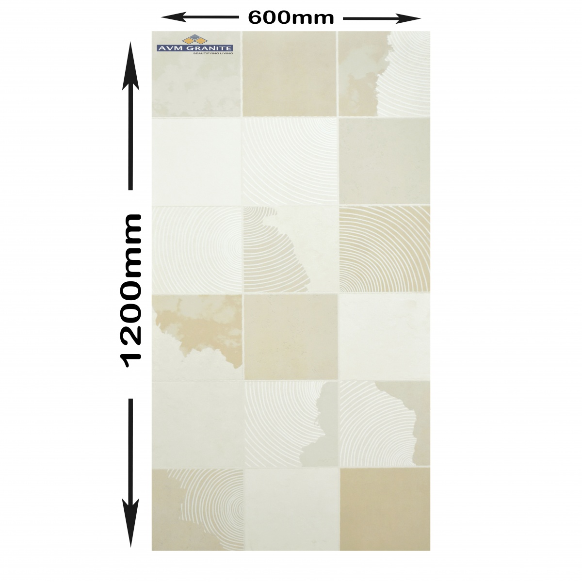 Portugal Beige Decor Shape Glue Surface (600 x 1200, Itaca) - 4