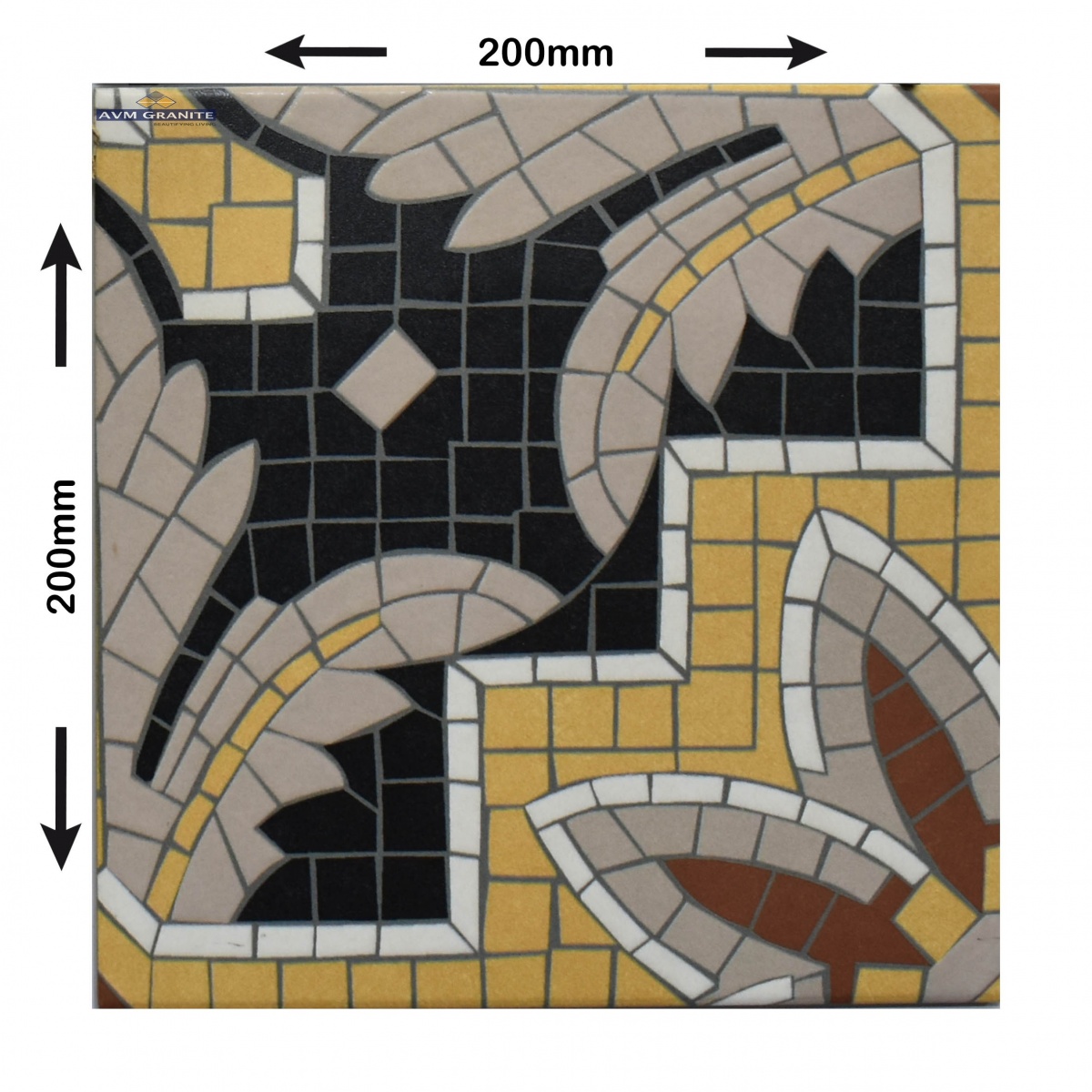 Levels Melon Yellow Decor 1042 Digimatt + Punch 8.5mm (200 x 200, Motto) - 4