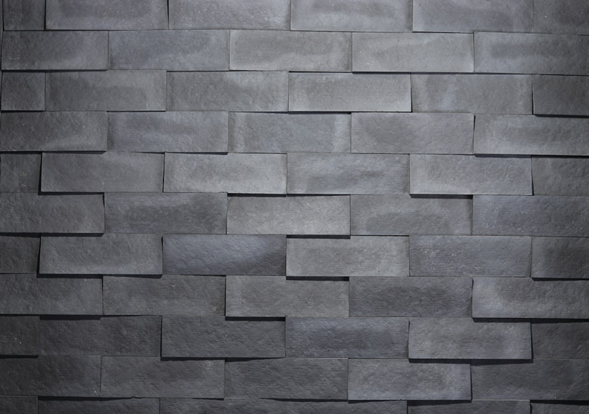 Skew Brick Dusky Black  ( 200 x 300, Colorstone)