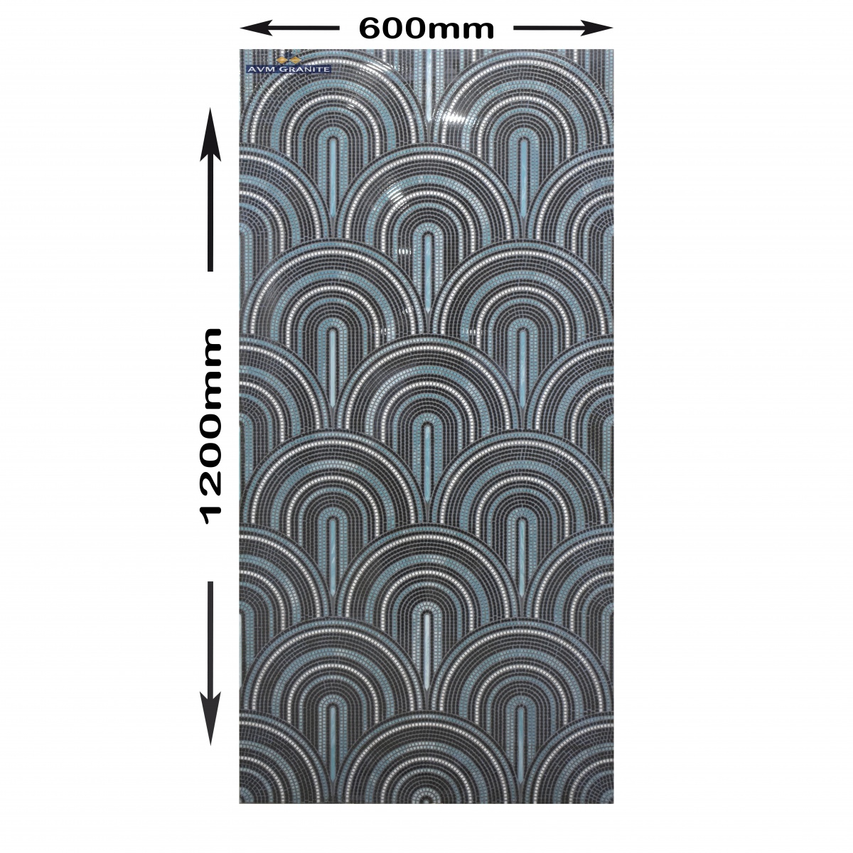 Falconer Aqua Decor 2 Glossy + Carving (600 x 1200, Itaca) - 6