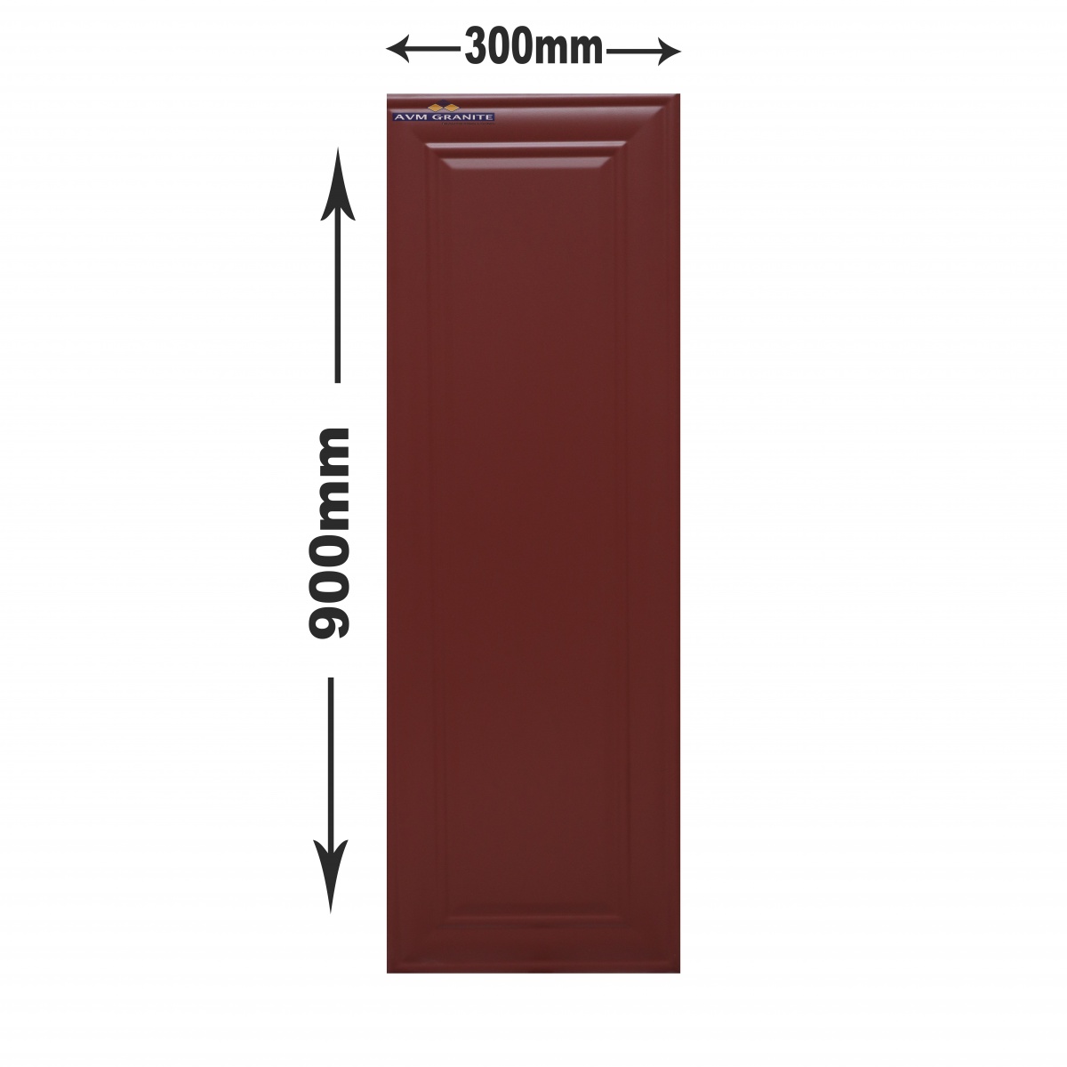 Fables Boiserie Bordeaux Mate Rect (900 X 300,TMT) - 5