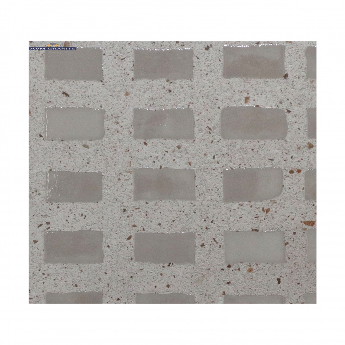 Concrete Silver G-364 Glossy Matt with Glossy effect (600 x 600, Exotica) - 2