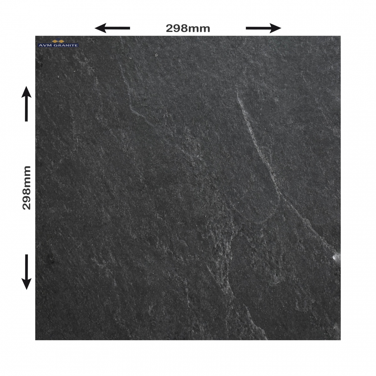 Rivera Nero Rustic Matt 12mm (298 x 298, Duracon) - 4