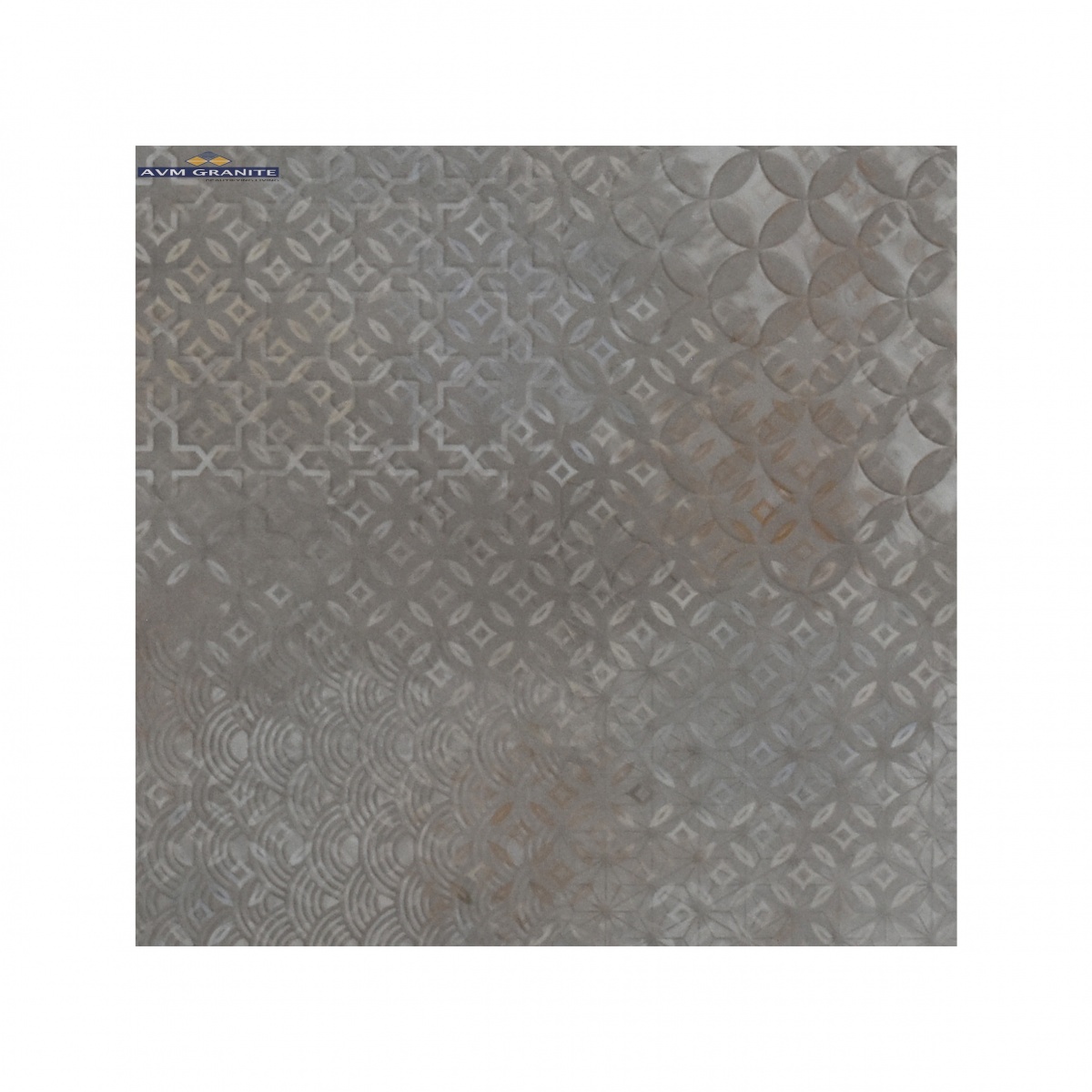 Cosmos Beige Glitter Rustic Carving Decor (600 x 600, Duracon) - 2
