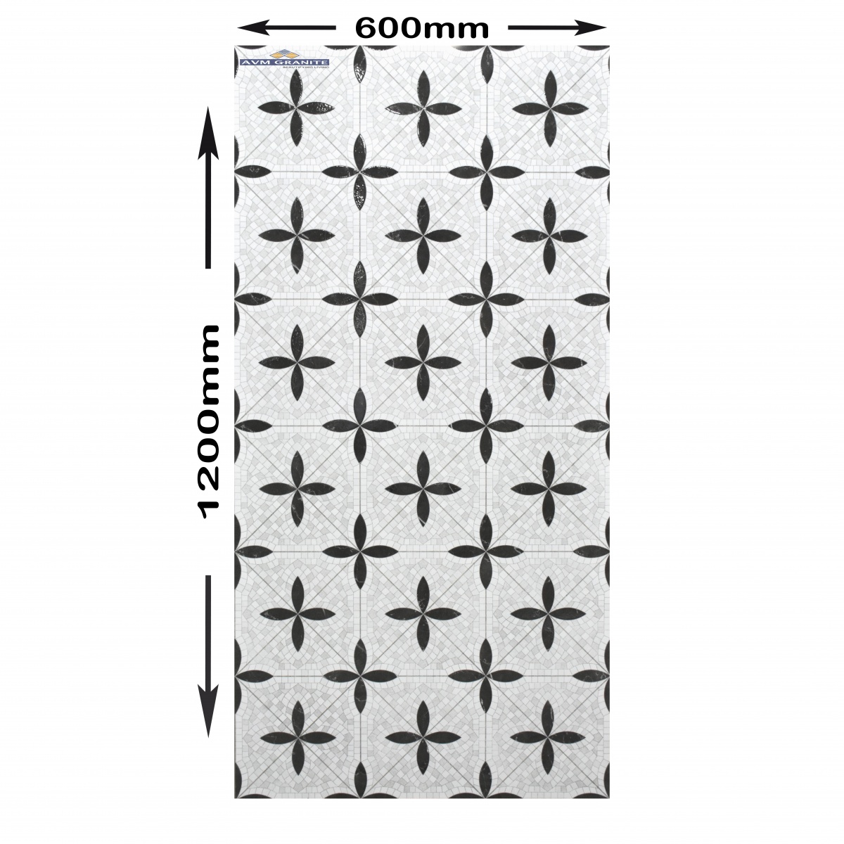 Rowan Black 4D Shape Glue Surface Decor (600 x 1200, Itaca) - 5