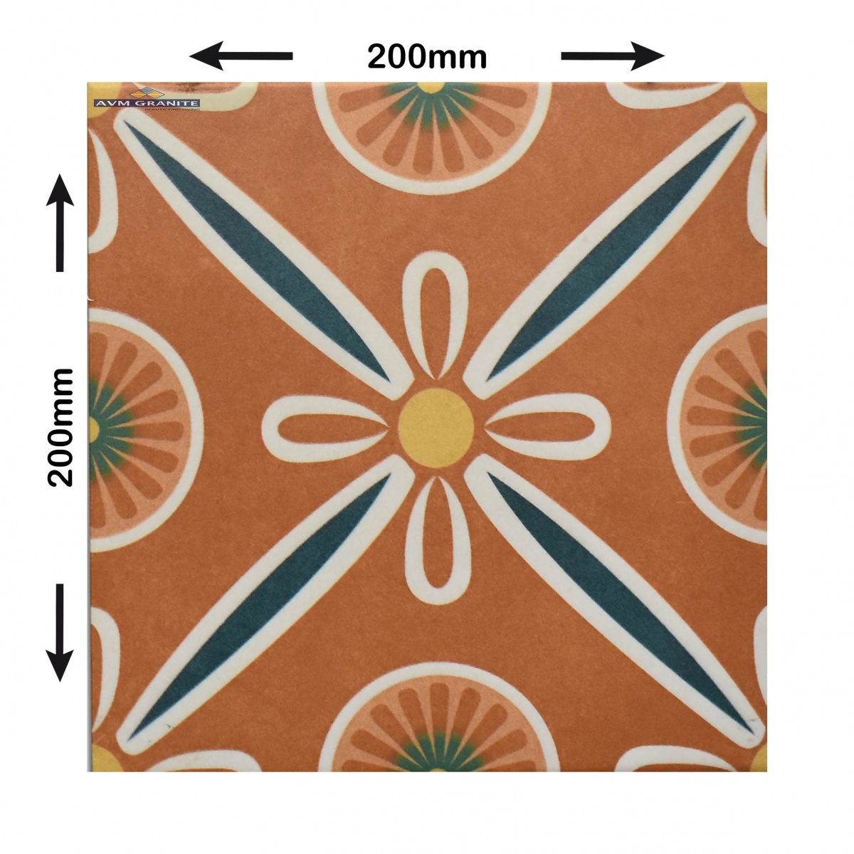 Levels Orange Decor 1048 Digimatt + Punch 8.5mm (200 x 200, Motto) - 3