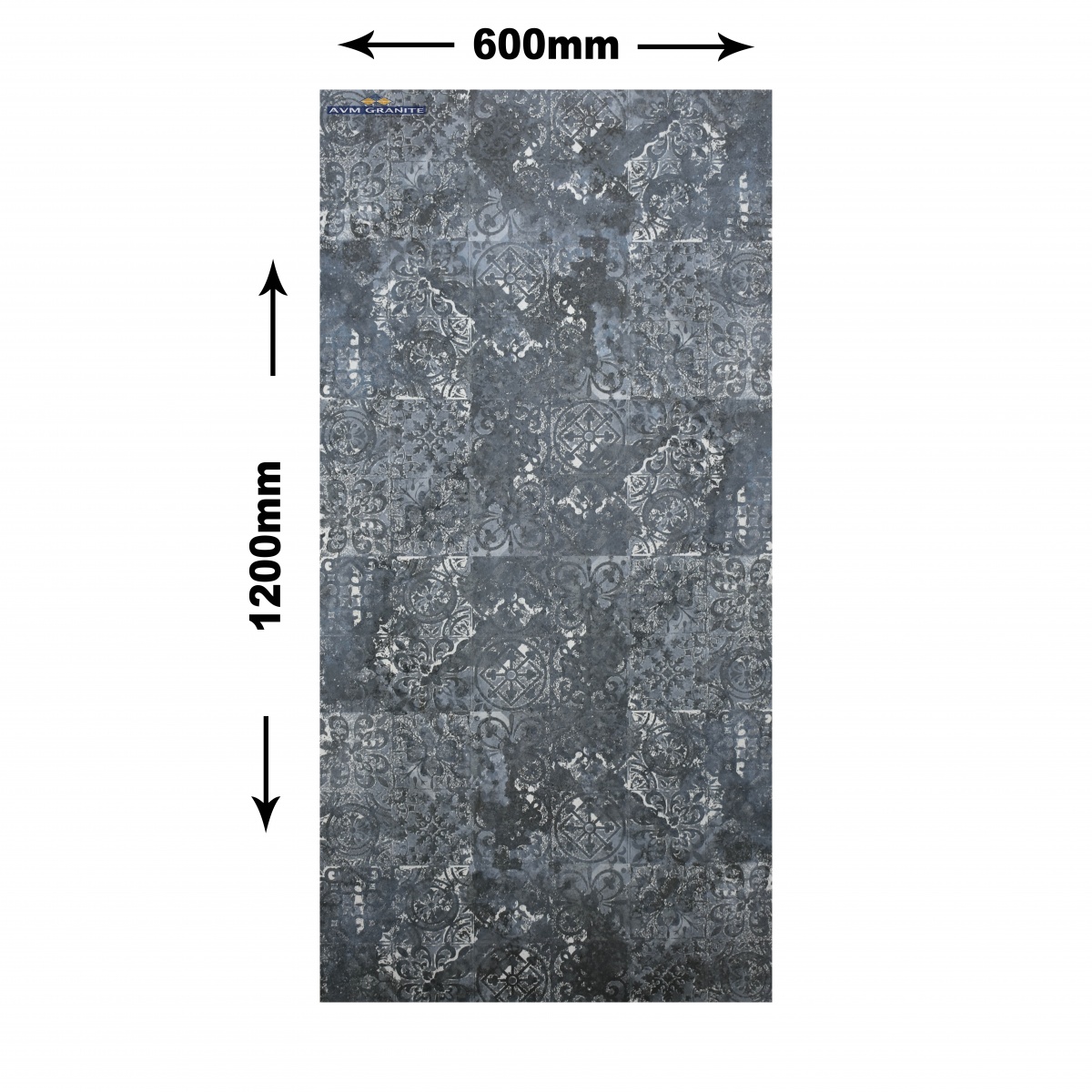 Royal Eragon Blue Decor ( 600 x 1200, Creanza ) - 5