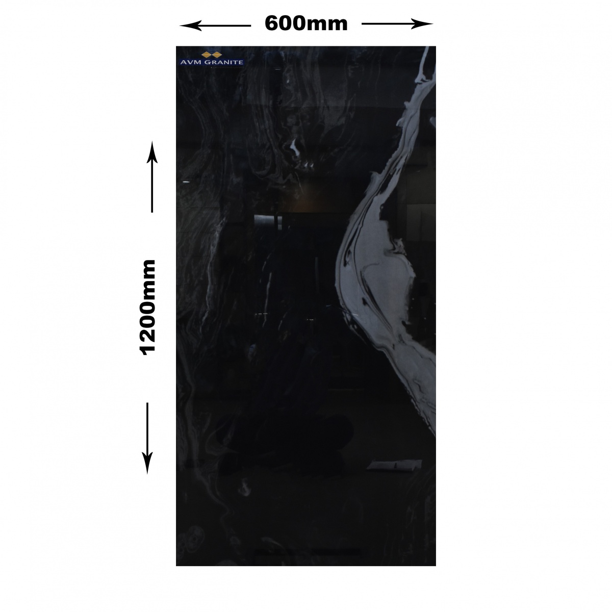 HG Zante Black High Glossy (600 x 1200, Itaca) - 5