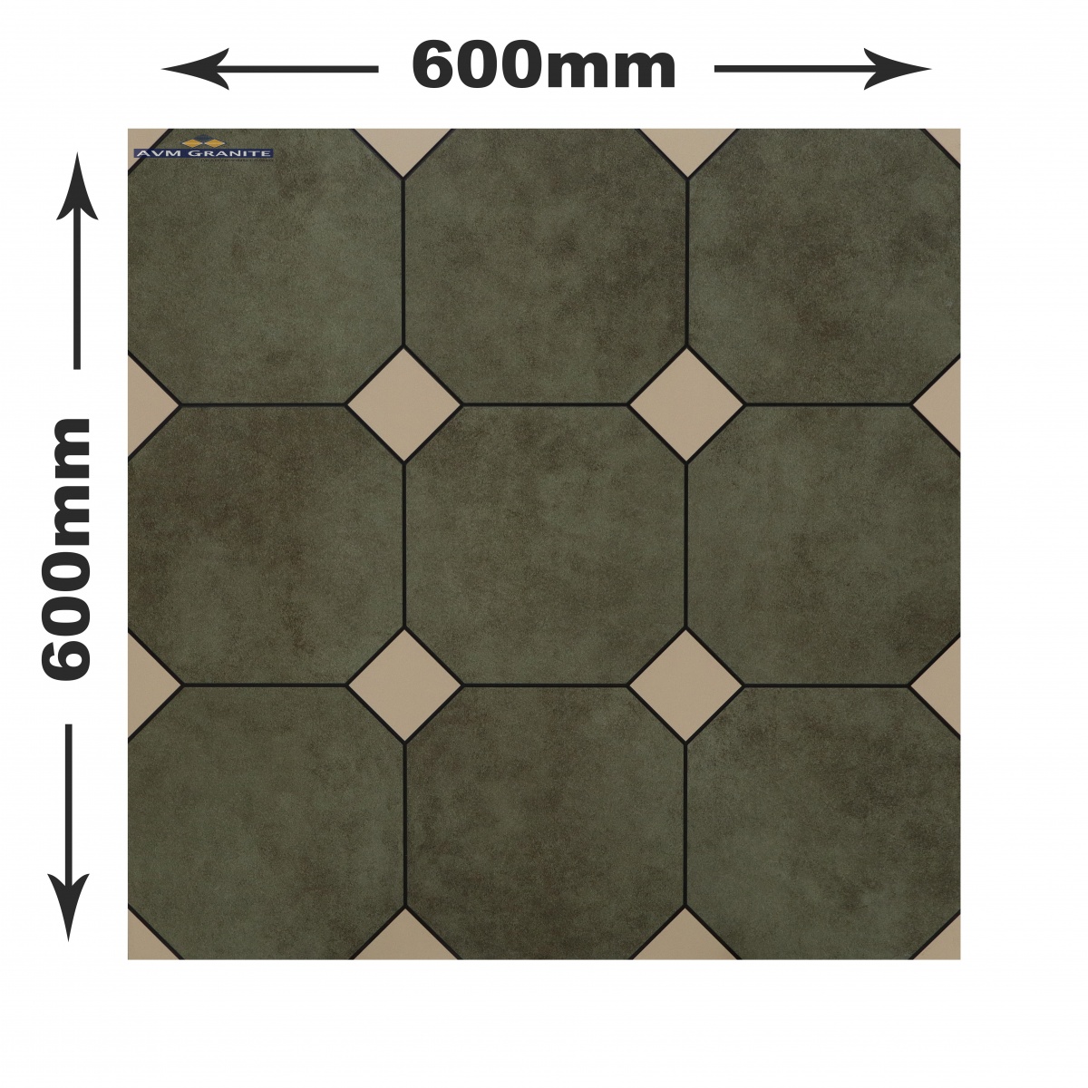 6626-Green (600 X 600,TMT) - 4