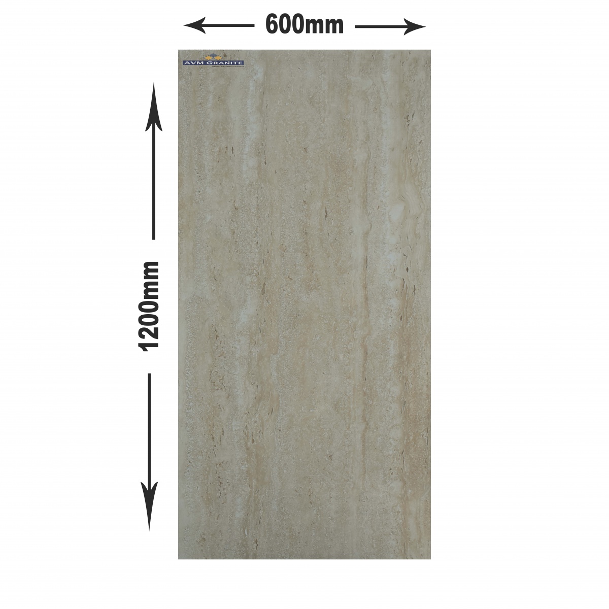 Travantile beige Glossy (600 x 1200, Aarko) - 5