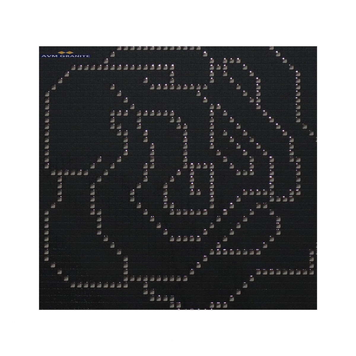 Fiore Rosa Nero G-634 Glossy Matt with Glossy effect (600 x 600, Exotica) - 2
