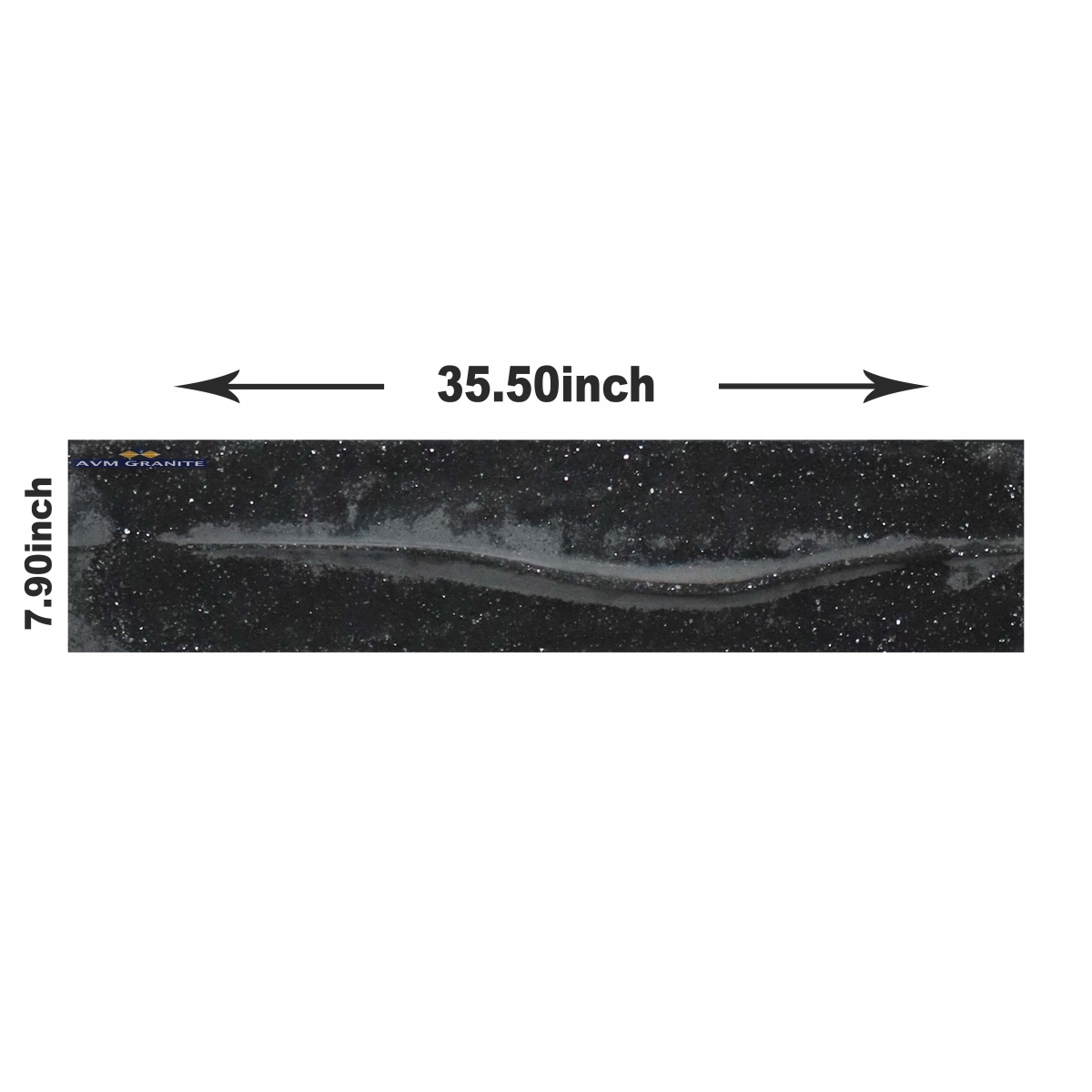 Linea Sand Blast Graphite (7.90" x 35.50",Flexstone) - 4