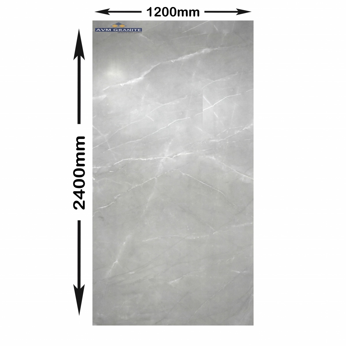 Pulpis Grey Baby Satin (1200 x 2400, Itaca) - 2