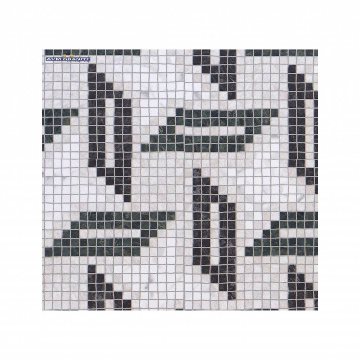 Mozilla Mosaic Green Decor 04 Matt Carving (600 x 1200, Itaca) - 2